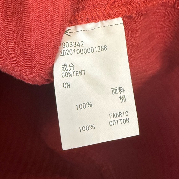 Red Corduroy Mini Skirt - Picture 7 of 8